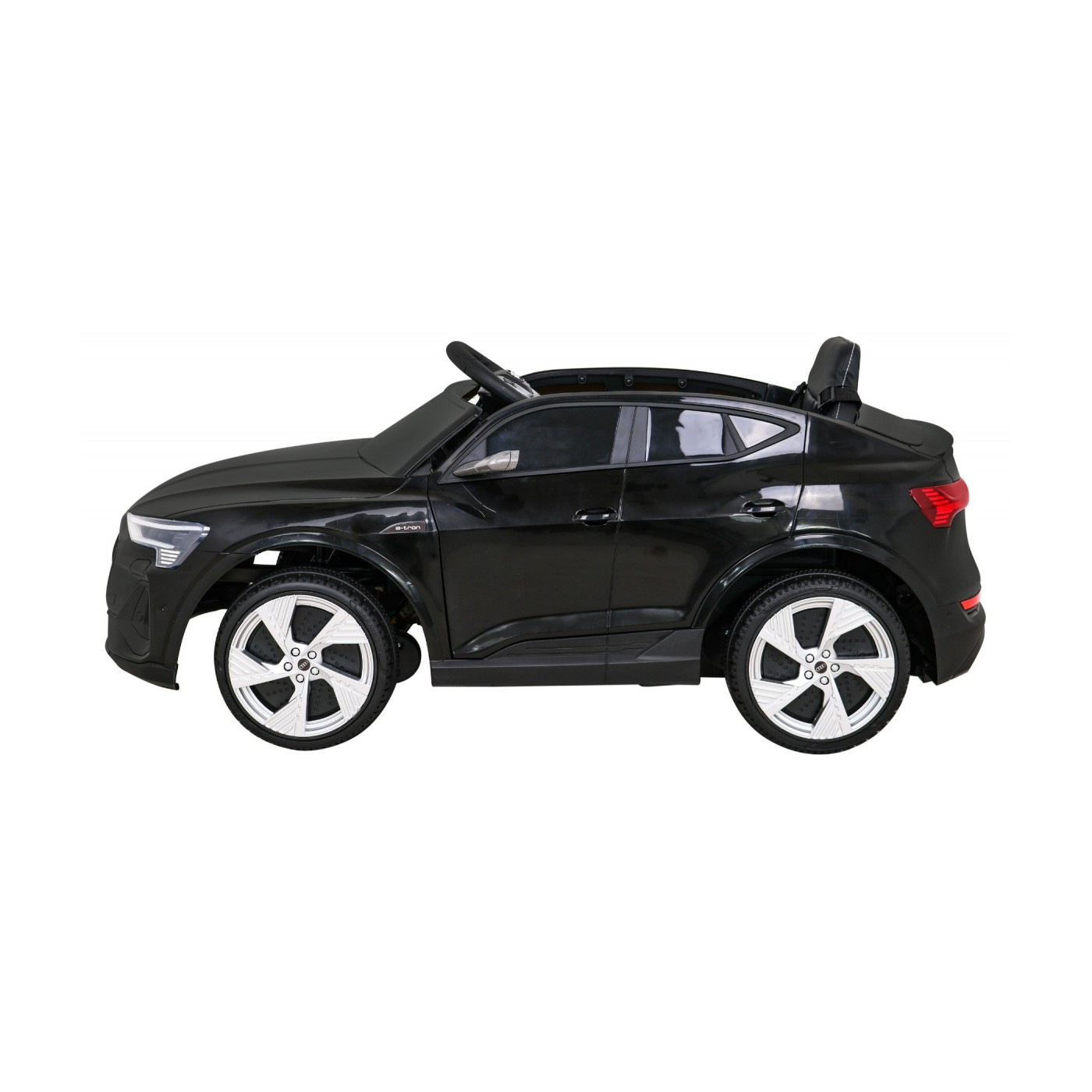 Audi E-Tron Sportback pre deti Čierny + Ovládač + Pohon 4x4 + Pomalý štart + Rádio MP3 + LED