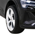 Audi E-Tron Sportback pre deti Čierny + Ovládač + Pohon 4x4 + Pomalý štart + Rádio MP3 + LED