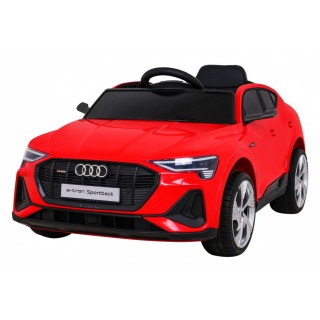 Audi E-Tron Sportback pre deti Červený + Ovládač + Pohon 4x4 + Pomalý štart + Rádio MP3 + LED