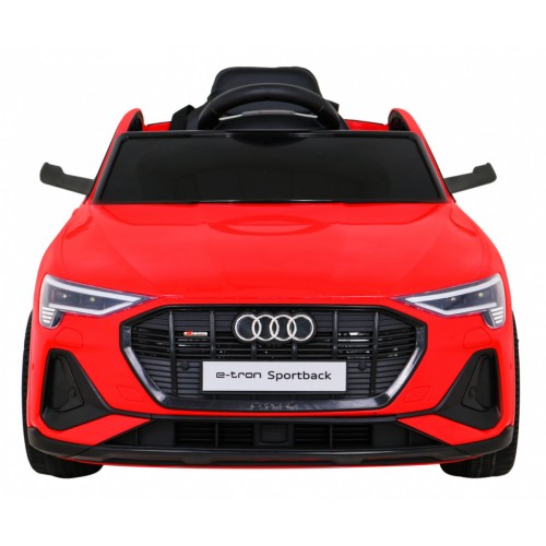 Audi E-Tron Sportback pre deti Červený + Ovládač + Pohon 4x4 + Pomalý štart + Rádio MP3 + LED