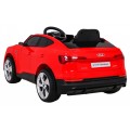 Audi E-Tron Sportback pre deti Červený + Ovládač + Pohon 4x4 + Pomalý štart + Rádio MP3 + LED