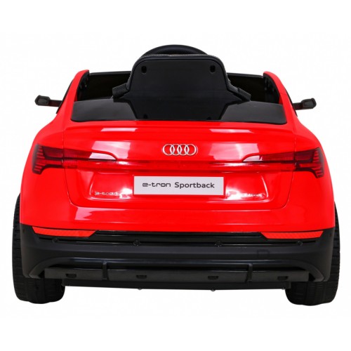 Audi E-Tron Sportback pre deti Červený + Ovládač + Pohon 4x4 + Pomalý štart + Rádio MP3 + LED