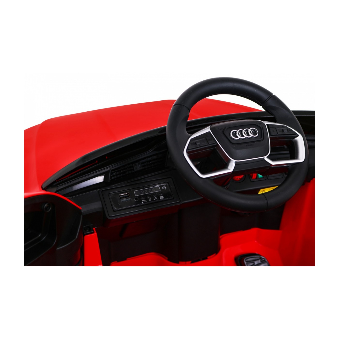 Audi E-Tron Sportback pre deti Červený + Ovládač + Pohon 4x4 + Pomalý štart + Rádio MP3 + LED