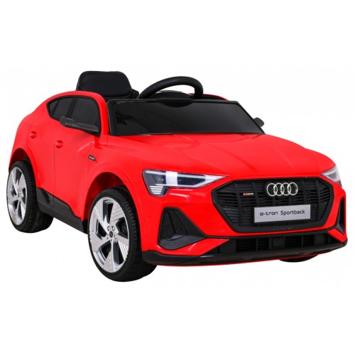 Audi E-Tron Sportback pre deti Červený + Ovládač + Pohon 4x4 + Pomalý štart + Rádio MP3 + LED