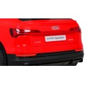 Audi E-Tron Sportback pre deti Červený + Ovládač + Pohon 4x4 + Pomalý štart + Rádio MP3 + LED