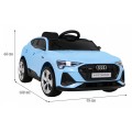 Audi E-Tron Sportback pre deti Modrý + Ovládač + Pohon 4x4 + Pomalý štart + Rádio MP3 + LED