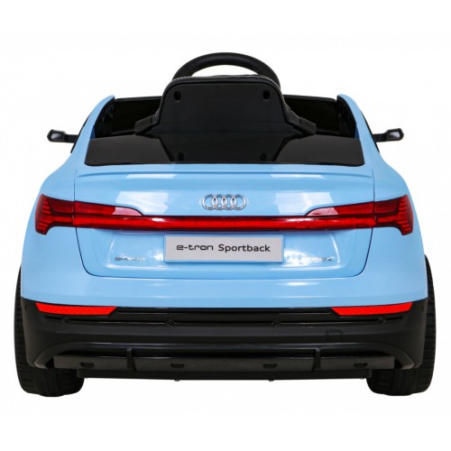 Audi E-Tron Sportback pre deti Modrý + Ovládač + Pohon 4x4 + Pomalý štart + Rádio MP3 + LED
