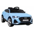 Audi E-Tron Sportback pre deti Modrý + Ovládač + Pohon 4x4 + Pomalý štart + Rádio MP3 + LED