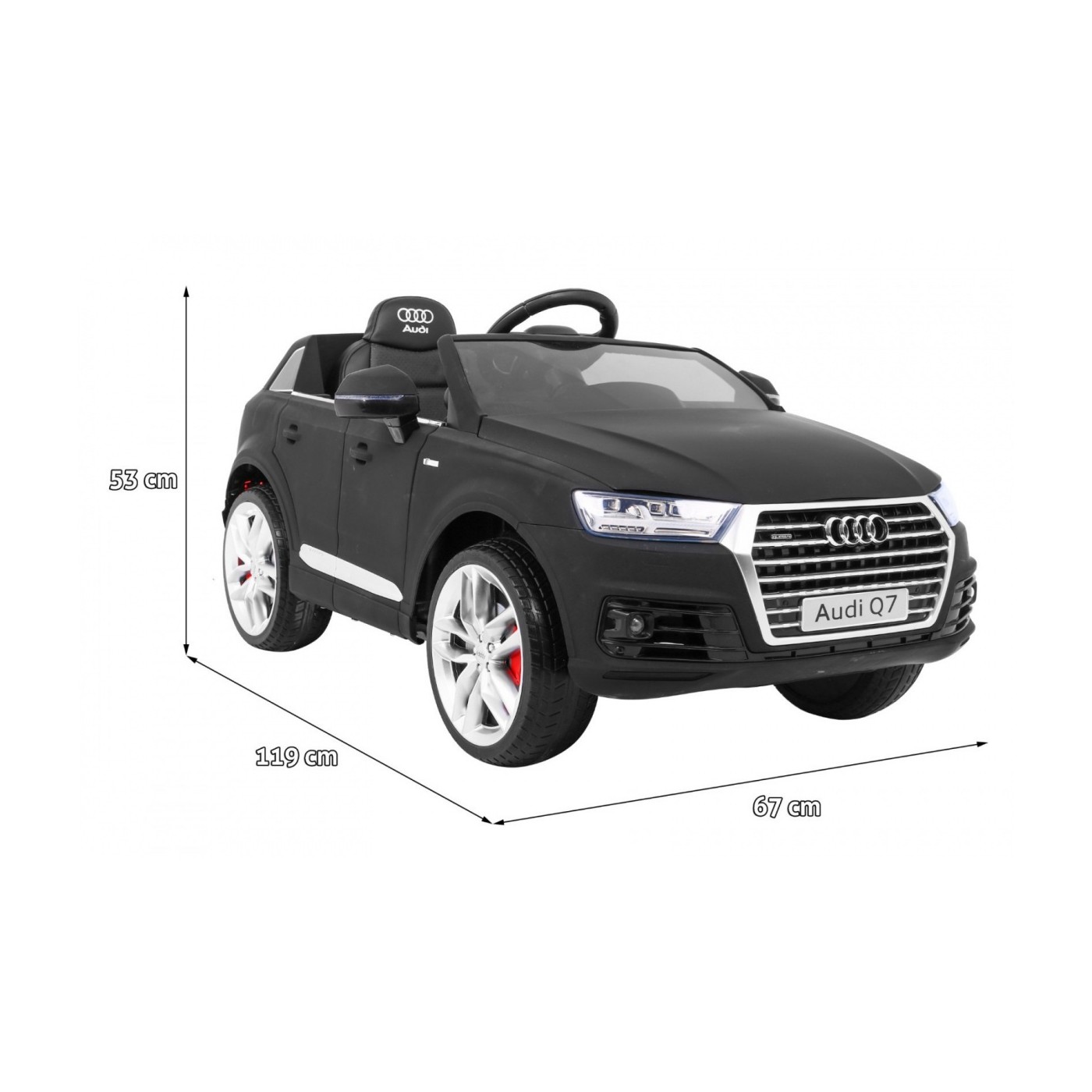 Vozidlo Audi Q7 2 4G Nový model Lakovaný Čierny Mat