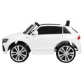 Audi Q8 Lift na batériu pre deti Biely + Ovládač + EVA + Pomalý štart + MP3 USB + LED