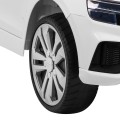 Audi Q8 Lift na batériu pre deti Biely + Ovládač + EVA + Pomalý štart + MP3 USB + LED