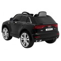 Audi Q8 Lift na batériu pre deti Čierny + Ovládač + EVA + Pomalý štart + MP3 USB + LED
