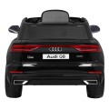 Audi Q8 Lift na batériu pre deti Čierny + Ovládač + EVA + Pomalý štart + MP3 USB + LED