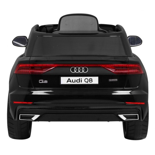 Audi Q8 Lift na batériu pre deti Čierny + Ovládač + EVA + Pomalý štart + MP3 USB + LED