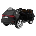 Audi Q8 Lift na batériu pre deti Čierny + Ovládač + EVA + Pomalý štart + MP3 USB + LED
