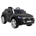 Audi Q8 Lift na batériu pre deti Čierny + Ovládač + EVA + Pomalý štart + MP3 USB + LED