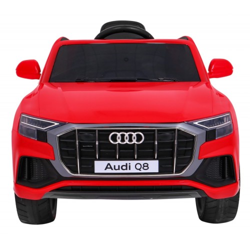 Audi Q8 Lift na batériu pre deti Červený + Ovládač + EVA + Pomalý štart + MP3 USB + LED