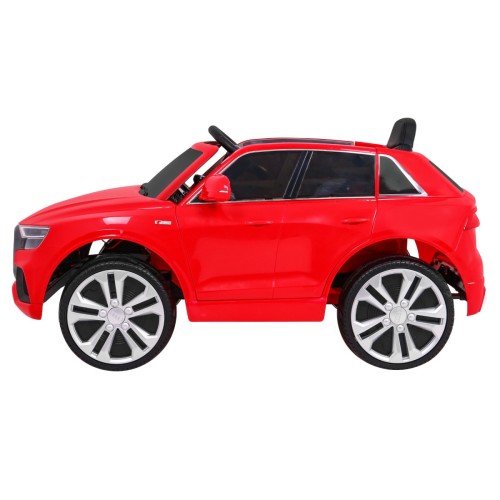 Audi Q8 Lift na batériu pre deti Červený + Ovládač + EVA + Pomalý štart + MP3 USB + LED