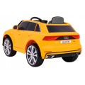 Audi Q8 Lift na batériu pre deti Žltý + Ovládač + EVA + Pomalý štart + MP3 USB + LED
