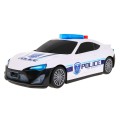 Policajné auto 2v1 pre deti 3+ Skrytý priestor na autíčka + 3 Autíčka + Zvuky Svetlá