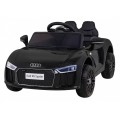 Audi R8 na batériu pre deti Čierny + Ovládač + EVA + Pomalý štart + MP3 LED