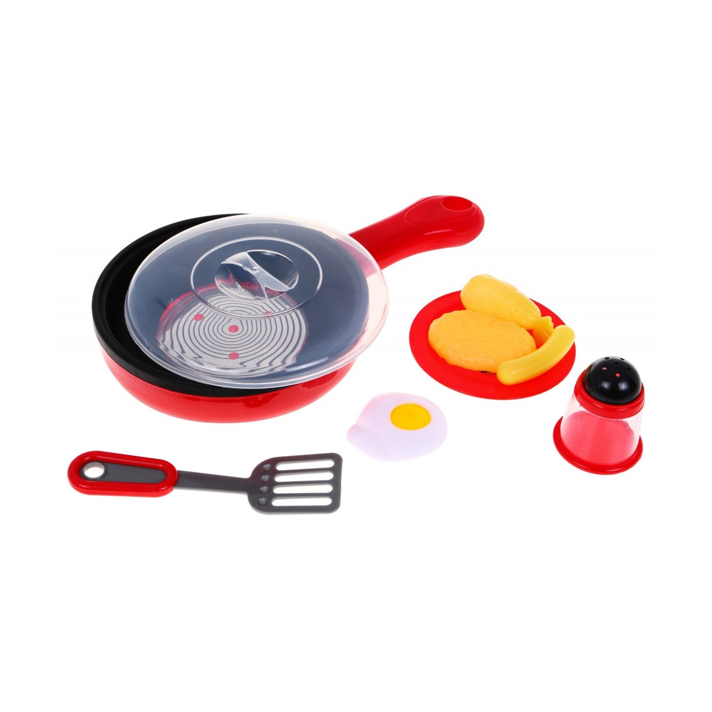 Interaktívna panvica pre deti 3+ Funkcia smaženia + Zvuky Svetlá + Hračkové jedlo meniace farbu