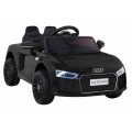 Audi R8 na batériu pre deti Čierny + Ovládač + EVA + Pomalý štart + MP3 LED