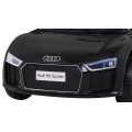 Audi R8 na batériu pre deti Čierny + Ovládač + EVA + Pomalý štart + MP3 LED
