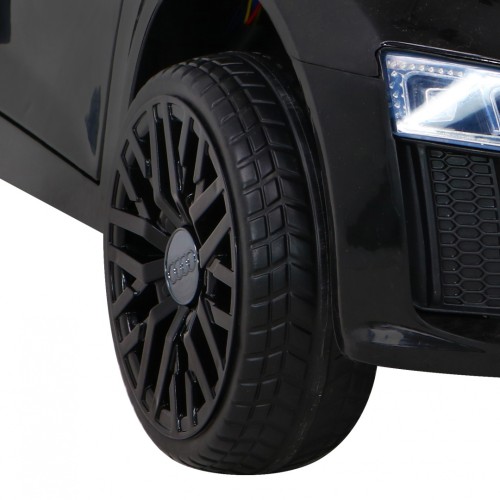 Audi R8 na batériu pre deti Čierny + Ovládač + EVA + Pomalý štart + MP3 LED