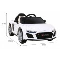 Audi R8 LIFT Autíčko na batériu Biely + Ovládač + Kolesá EVA + MP3 + LED