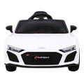 Audi R8 LIFT Autíčko na batériu Biely + Ovládač + Kolesá EVA + MP3 + LED
