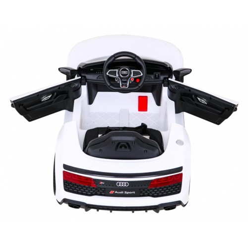 Audi R8 LIFT Autíčko na batériu Biely + Ovládač + Kolesá EVA + MP3 + LED
