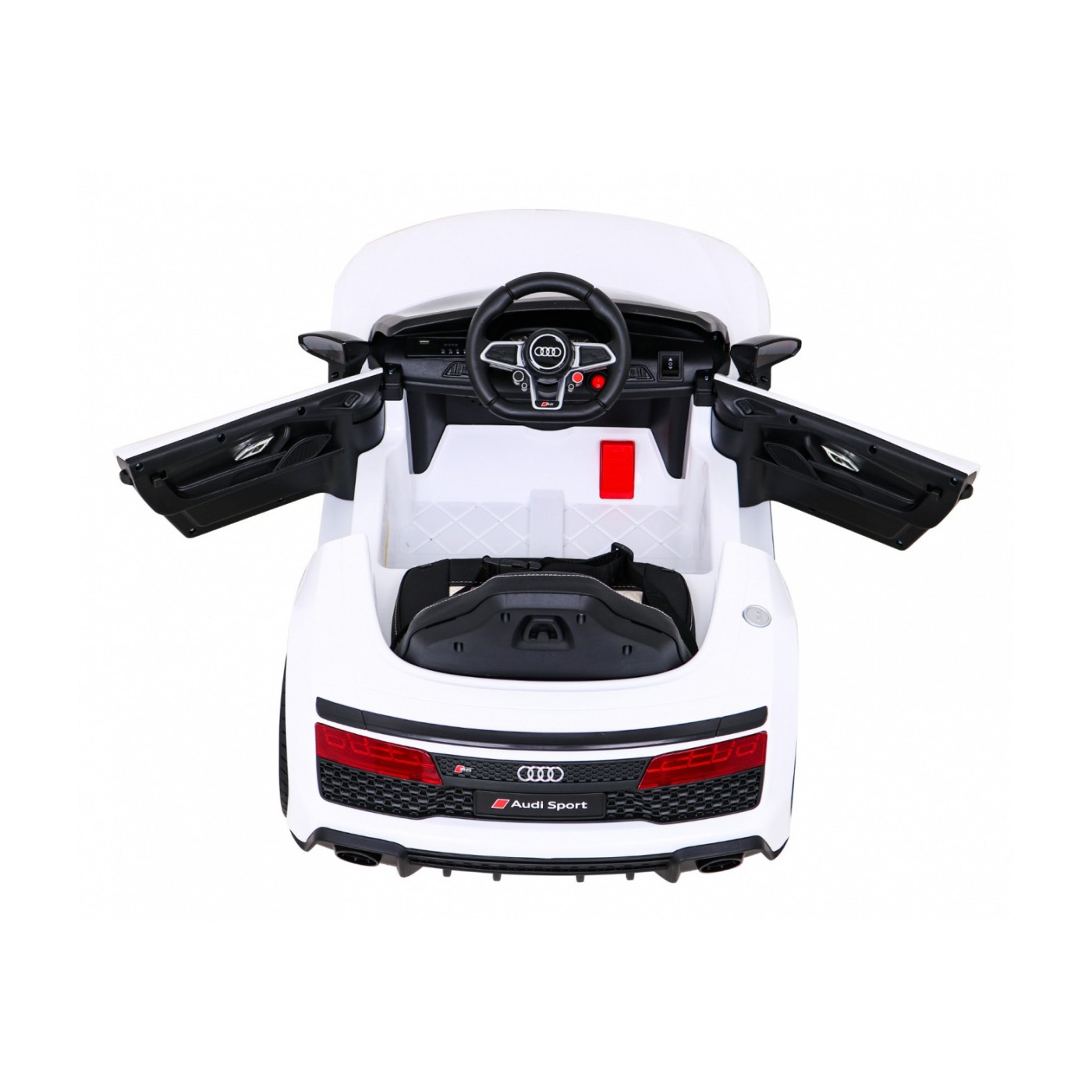 Audi R8 LIFT Autíčko na batériu Biely + Ovládač + Kolesá EVA + MP3 + LED