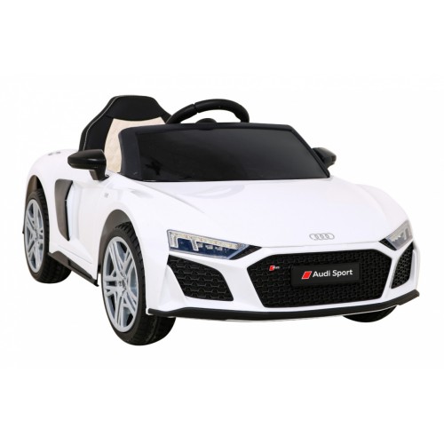 Audi R8 LIFT Autíčko na batériu Biely + Ovládač + Kolesá EVA + MP3 + LED