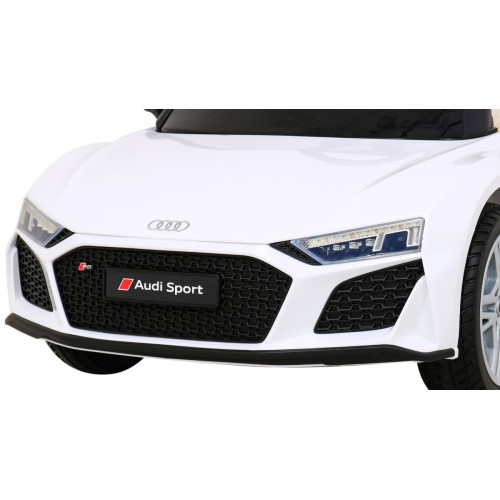 Audi R8 LIFT Autíčko na batériu Biely + Ovládač + Kolesá EVA + MP3 + LED