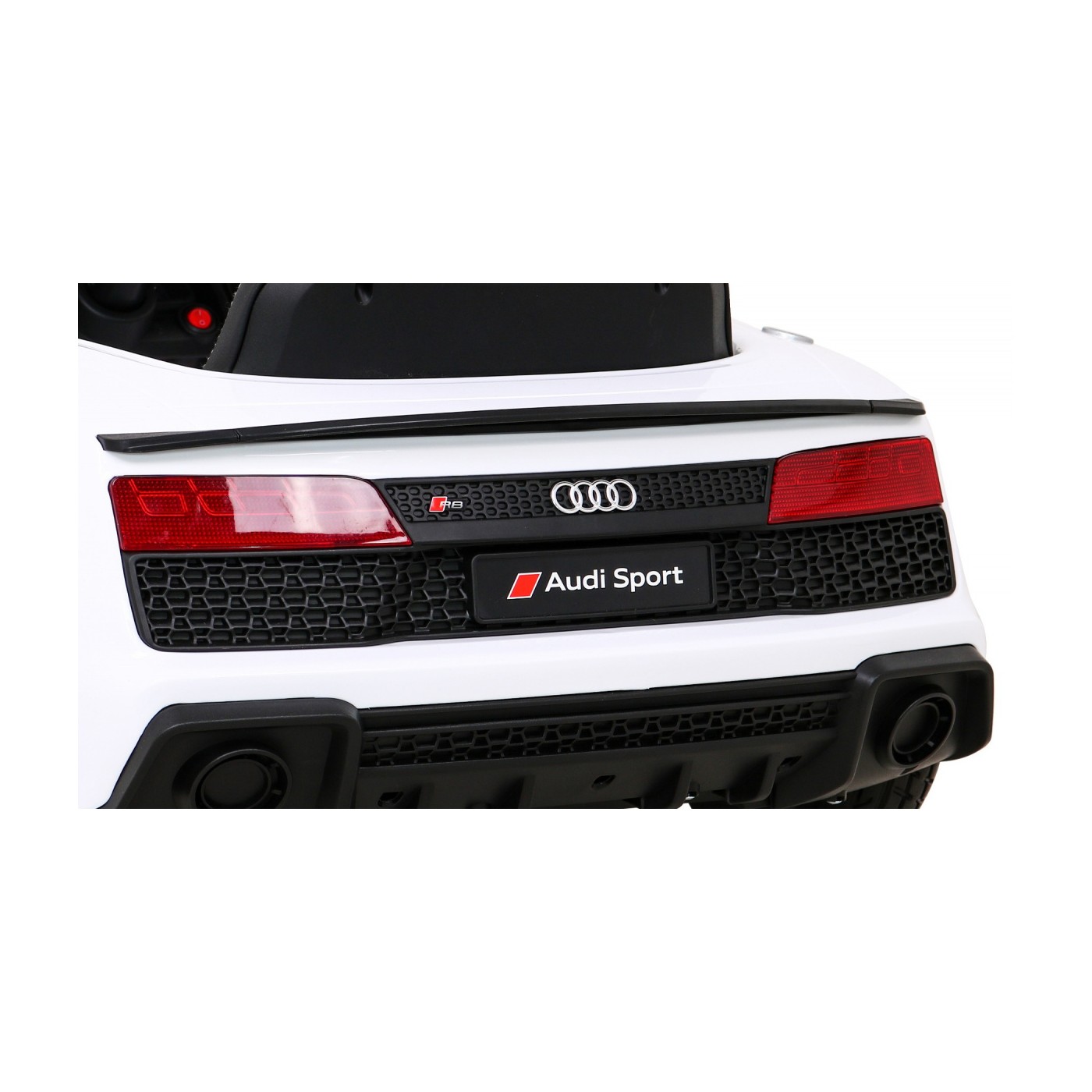 Audi R8 LIFT Autíčko na batériu Biely + Ovládač + Kolesá EVA + MP3 + LED