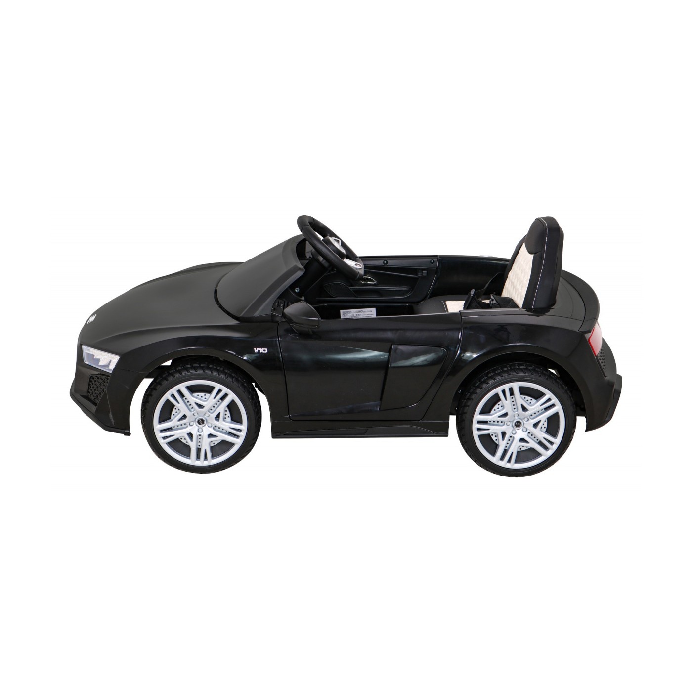 Audi R8 LIFT Autíčko na batériu Čierny + Ovládač + Kolesá EVA + MP3 + LED