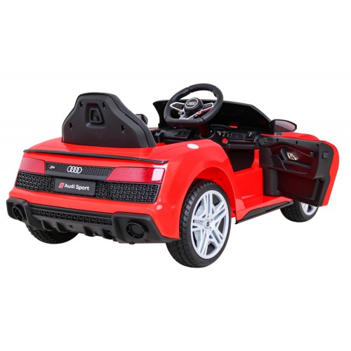 Audi R8 LIFT Autíčko na batériu Červený + Ovládač + Kolesá EVA + MP3 + LED