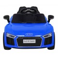 Audi R8 na batériu pre deti Modrý + Ovládač + EVA + Pomalý štart + MP3 LED