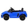 Audi R8 na batériu pre deti Modrý + Ovládač + EVA + Pomalý štart + MP3 LED