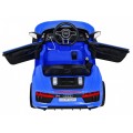 Audi R8 na batériu pre deti Modrý + Ovládač + EVA + Pomalý štart + MP3 LED