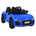 Audi R8 na batériu pre deti Modrý + Ovládač + EVA + Pomalý štart + MP3 LED