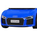 Audi R8 na batériu pre deti Modrý + Ovládač + EVA + Pomalý štart + MP3 LED