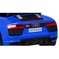 Audi R8 na batériu pre deti Modrý + Ovládač + EVA + Pomalý štart + MP3 LED