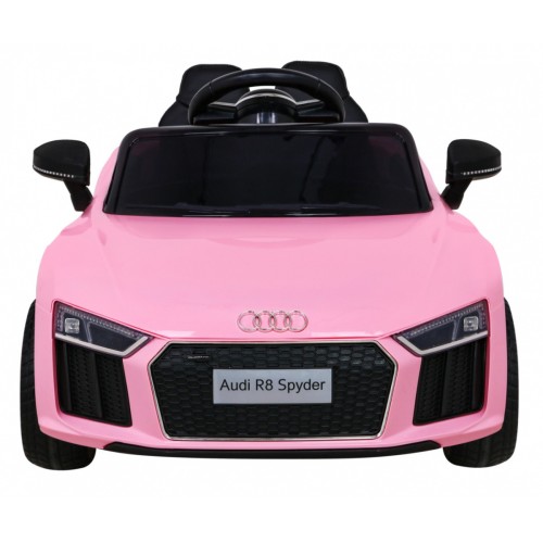 Audi R8 na batériu pre deti Ružový + Ovládač + EVA + Pomalý štart + MP3 LED