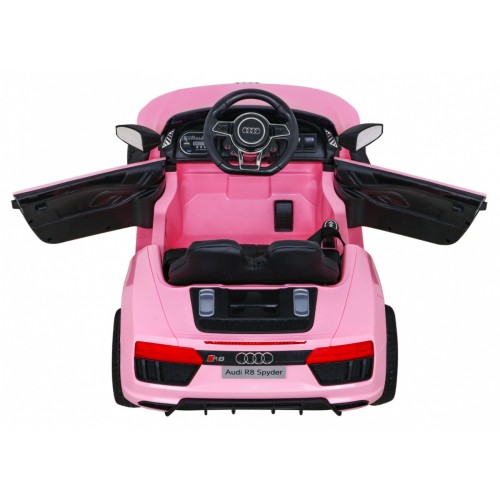 Audi R8 na batériu pre deti Ružový + Ovládač + EVA + Pomalý štart + MP3 LED