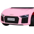 Audi R8 na batériu pre deti Ružový + Ovládač + EVA + Pomalý štart + MP3 LED