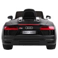 Audi R8 Spyder na batériu Čierny + Ovládač + EVA + Pomalý štart + Rádio MP3 + LED