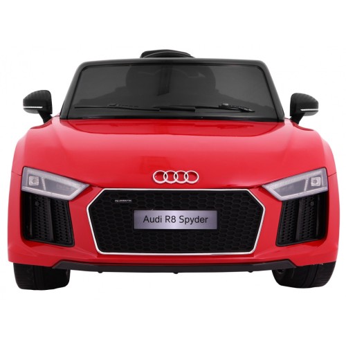 Audi R8 Spyder na batériu Lakovaný Červený + Ovládač + EVA + Pomalý štart + Rádio MP3 + LED