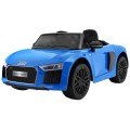 Audi R8 Spyder na batériu Lakovaný Modrý + Ovládač + EVA + Pomalý štart + Rádio MP3 + LED